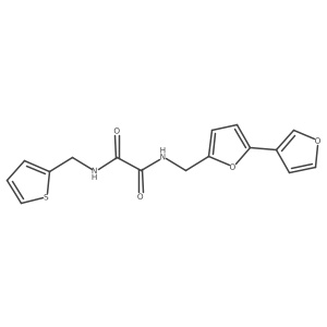 N1-([2,3'-bifuran]-5-ylmethyl)-N2-(thiophen-2-ylmethyl)oxalamide结构式