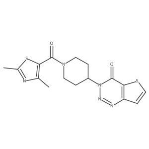3-(1-(2,4-dimethylthiazole-5-carbonyl)piperidin-4-yl)thieno[3,2-d][1,2,3]triazin-4(3H)-one Structure
