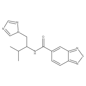 N-(3-methyl-1-(1H-1,2,4-triazol-1-yl)butan-2-yl)benzo[c][1,2,5]thiadiazole-5-carboxamide Structure
