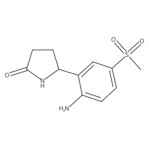 5-(2-Amino-5-methanesulfonylphenyl)pyrrolidin-2-one Structure