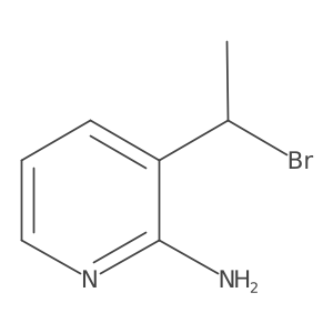 3-(1-Bromoethyl)pyridin-2-amine结构式