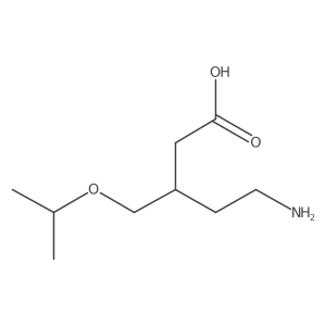 5-Amino-3-[(propan-2-yloxy)methyl]pentanoic acid结构式