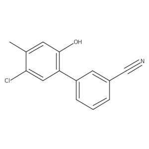 5'-Chloro-2'-hydroxy-4'-methyl[1,1'-biphenyl]-3-carbonitrile结构式