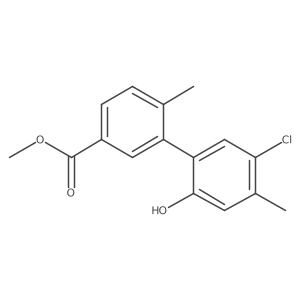 Methyl 5'-chloro-2'-hydroxy-4',6-dimethyl[1,1'-biphenyl]-3-carboxylate Structure