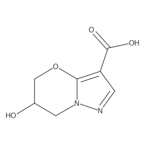 6-Hydroxy-6,7-dihydro-5H-pyrazolo[5,1-b][1,3]oxazine-3-carboxylic acid Structure
