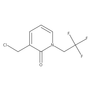 3-(chloromethyl)-1-(2,2,2-trifluoroethyl)pyridin-2(1H)-one结构式