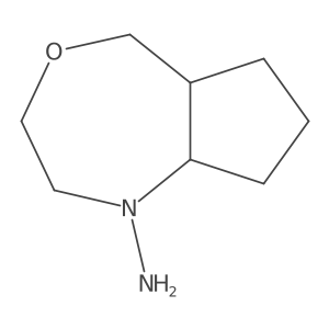 octahydro-1H-cyclopenta[e][1,4]oxazepin-1-amine结构式