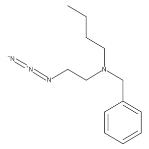 N-(2-azidoethyl)-N-benzylbutan-1-amine Structure
