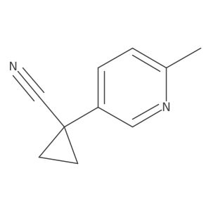 1-(6-Methylpyridin-3-yl)cyclopropane-1-carbonitrile Structure