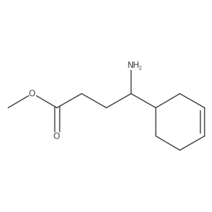 Methyl 4-amino-4-(cyclohex-3-en-1-yl)butanoate结构式