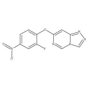 7-(2-Fluoro-4-nitrophenoxy)-1,2,4-triazolo[4,3-c]pyrimidine Structure