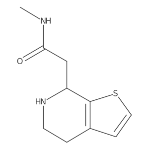 N-methyl-2-{4H,5H,6H,7H-thieno[2,3-c]pyridin-7-yl}acetamide Structure