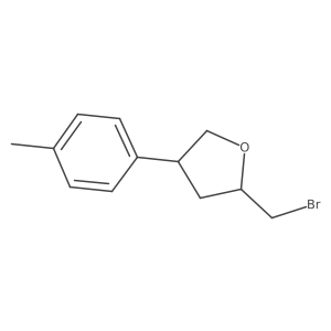 2-(Bromomethyl)-4-(4-methylphenyl)oxolane Structure