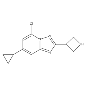 3-{5-Chloro-7-cyclopropyl-[1,2,4]triazolo[1,5-a]pyridin-2-yl}azetidine结构式