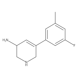 5-(3-Fluoro-5-methylphenyl)-1,2,3,6-tetrahydropyridin-3-amine Structure