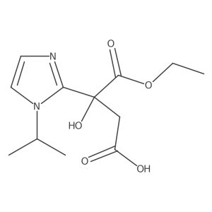 4-ethoxy-3-hydroxy-4-oxo-3-[1-(propan-2-yl)-1H-imidazol-2-yl]butanoic acid结构式