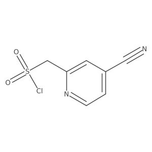 (4-Cyanopyridin-2-yl)methanesulfonyl chloride Structure