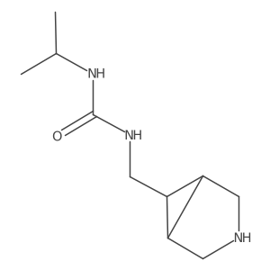 1-({3-Azabicyclo[3.1.0]hexan-6-yl}methyl)-3-(propan-2-yl)urea结构式