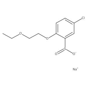 Sodium 5-chloro-2-(2-ethoxyethoxy)benzene-1-sulfinate结构式