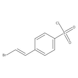 4-(2-Bromoethenyl)benzene-1-sulfonyl chloride Structure