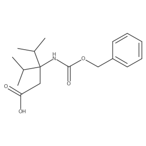 3-{[(Benzyloxy)carbonyl]amino}-4-methyl-3-(propan-2-yl)pentanoic acid结构式