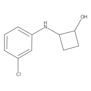 trans-2-[(3-Chlorophenyl)amino]cyclobutan-1-ol结构式