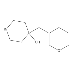 4-[(Oxan-3-yl)methyl]piperidin-4-ol结构式