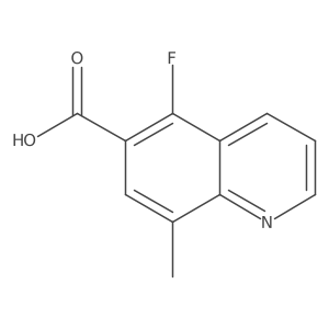5-Fluoro-8-methylquinoline-6-carboxylic acid结构式