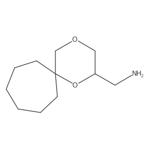 {1,4-Dioxaspiro[5.6]dodecan-2-yl}methanamine结构式