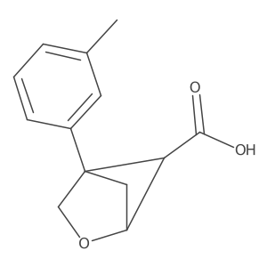 4-(3-Methylphenyl)-2-oxabicyclo[2.1.1]hexane-5-carboxylic acid结构式