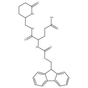 4-({[(9H-fluoren-9-yl)methoxy]carbonyl}amino)-4-{[(6-oxopiperidin-2-yl)methyl]carbamoyl}butanoic acid结构式