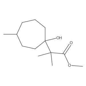 Methyl 2-(1-hydroxy-4-methylcycloheptyl)-2-methylpropanoate Structure