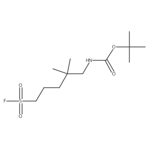 tert-butyl N-[5-(fluorosulfonyl)-2,2-dimethylpentyl]carbamate结构式