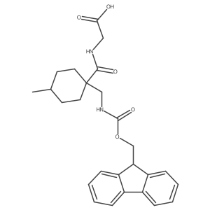 2-({1-[({[(9H-fluoren-9-yl)methoxy]carbonyl}amino)methyl]-4-methylcyclohexyl}formamido)acetic acid结构式