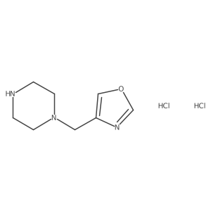 1-[(1,3-Oxazol-4-yl)methyl]piperazine dihydrochloride结构式