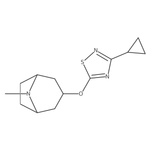 3-[(3-Cyclopropyl-1,2,4-thiadiazol-5-yl)oxy]-8-methyl-8-azabicyclo[3.2.1]octane Structure
