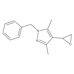1-benzyl-3,5-dimethyl-4-[(2R)-oxiran-2-yl]-1H-pyrazole结构式