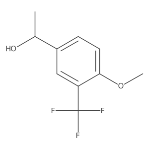 (1R)-1-[4-methoxy-3-(trifluoromethyl)phenyl]ethan-1-ol结构式