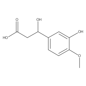 (3R)-3-hydroxy-3-(3-hydroxy-4-methoxyphenyl)propanoic acid Structure