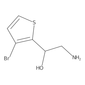 (1S)-2-amino-1-(3-bromothiophen-2-yl)ethan-1-ol Structure