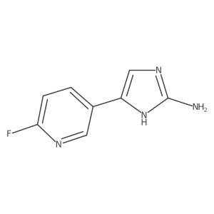 5-(6-fluoropyridin-3-yl)-1H-imidazol-2-amine Structure
