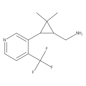 {2,2-Dimethyl-3-[4-(trifluoromethyl)pyridin-3-yl]cyclopropyl}methanamine Structure
