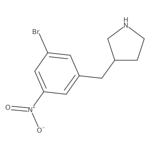 3-[(3-Bromo-5-nitrophenyl)methyl]pyrrolidine Structure