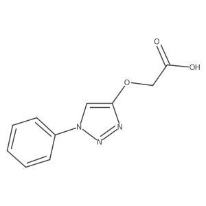 2-[(1-phenyl-1H-1,2,3-triazol-4-yl)oxy]acetic acid结构式