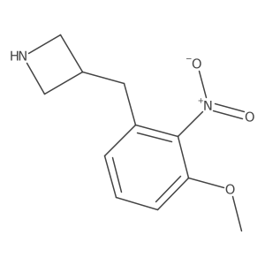 3-[(3-Methoxy-2-nitrophenyl)methyl]azetidine Structure