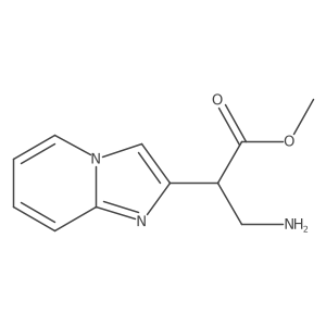 Methyl 3-amino-2-{imidazo[1,2-a]pyridin-2-yl}propanoate结构式