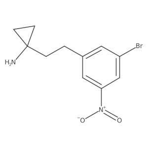 1-[2-(3-Bromo-5-nitrophenyl)ethyl]cyclopropan-1-amine Structure