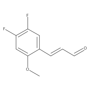 3-(4,5-Difluoro-2-methoxyphenyl)prop-2-enal Structure