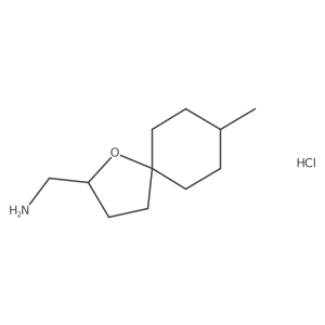 (8-Methyl-1-oxaspiro[4.5]decan-2-yl)methanamine hydrochloride Structure