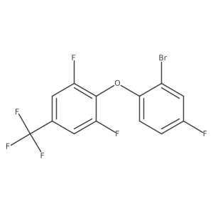 2-(2-Bromo-4-fluoro-phenoxy)-1,3-difluoro-5-(trifluoromethyl)benzene结构式